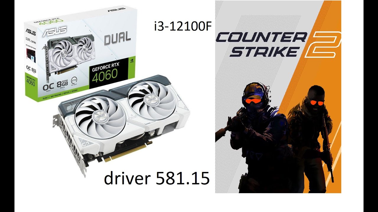 RTX 4060, Driver 581.15 - CS2 1440p Very High