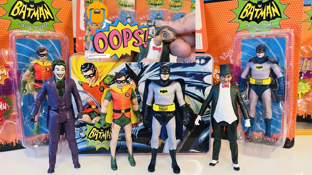 McFarlane Toys NYCC BATMAN '66 LUNCHBOX 4 Pack Set
