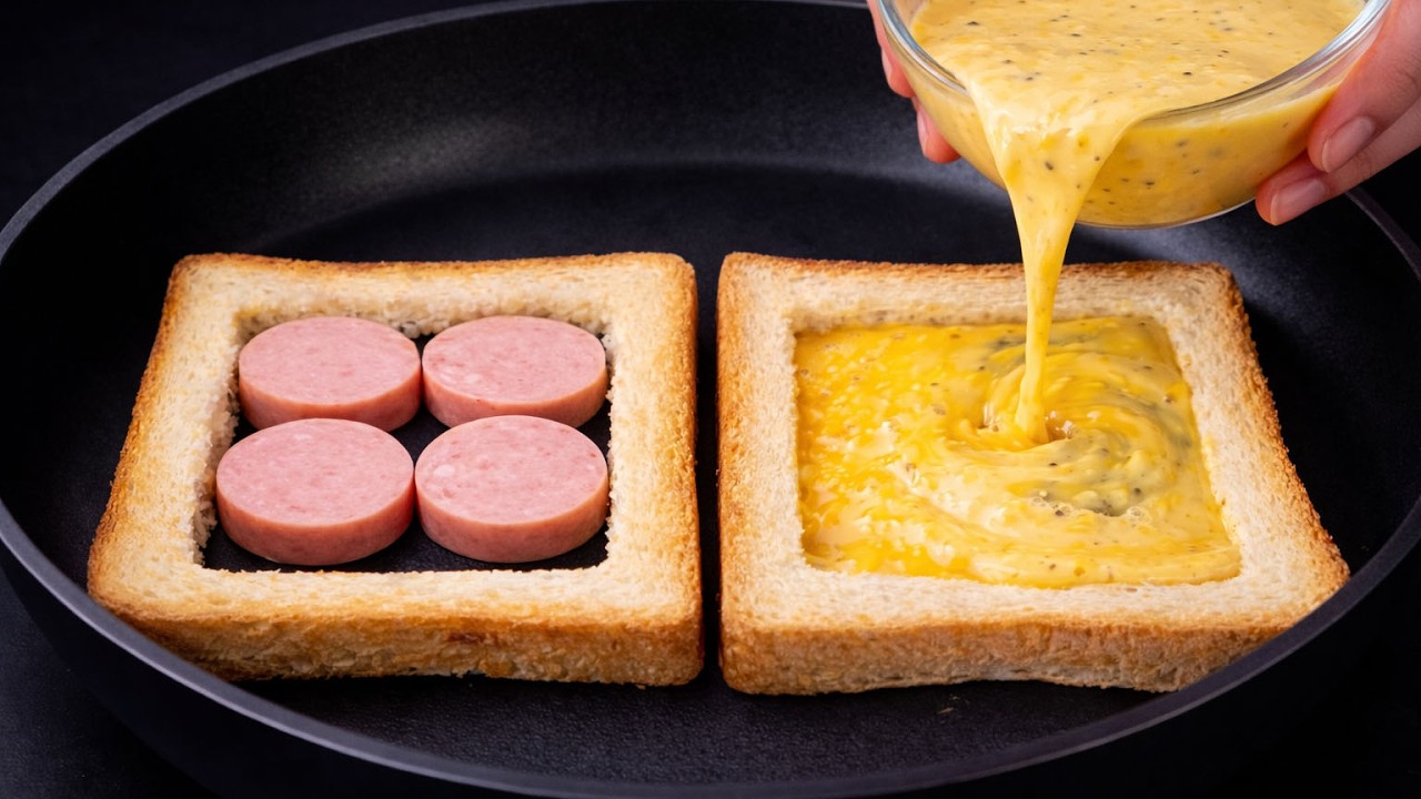 This is how my grandmother used to cook breakfast in 5 minutes! I make it almost every day!