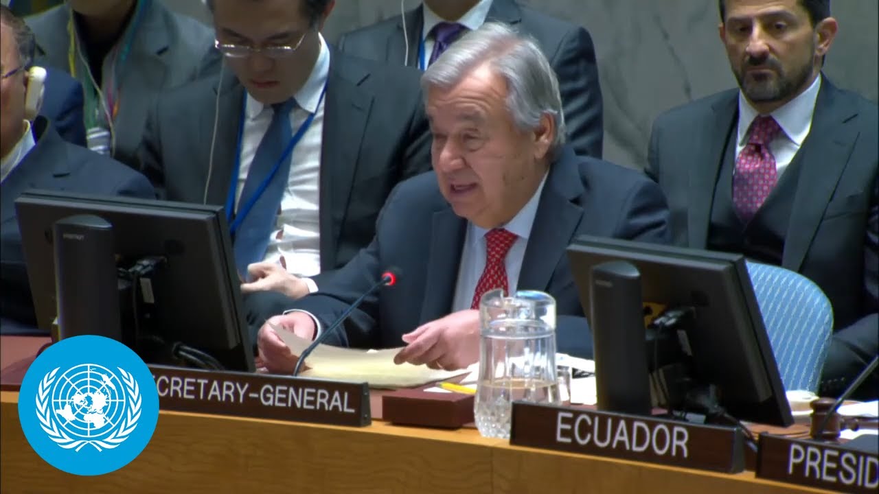 (ES/EN) UN Chief on Transnational Organized Crime, Growing Challenges & New Threats | United Nations