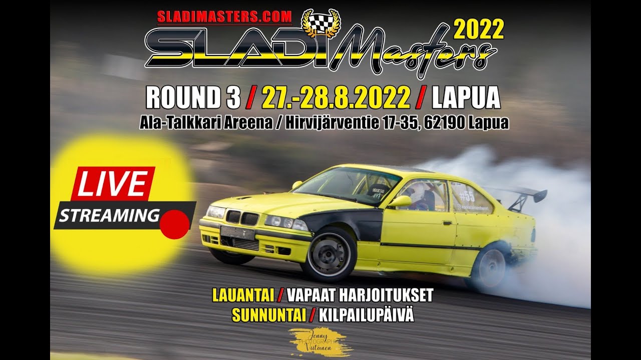 SLADI Masters - Round3 FINAALI - LAPUA, ALA-TALKKARI AREENA - 28.8.2022 [LIVE STREAM]