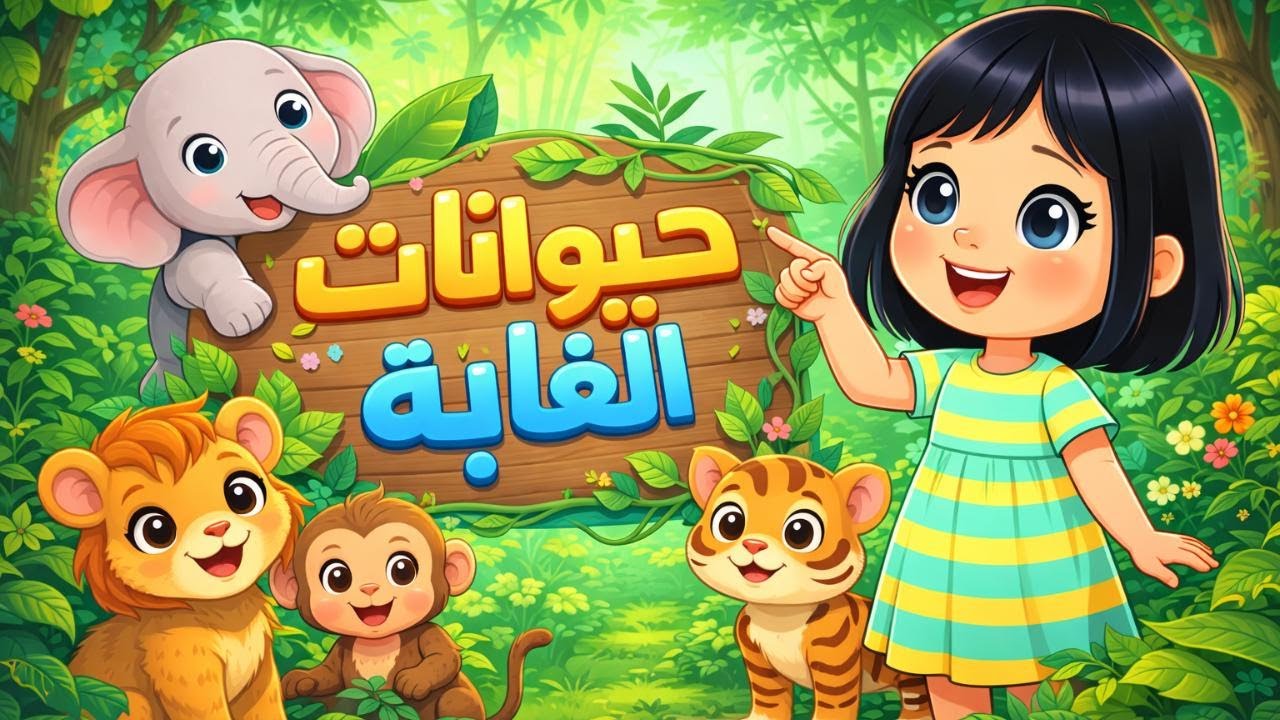 حيوانات الغابة وأصواتها للأطفال 🦁🐘  Wild Animals for Kids