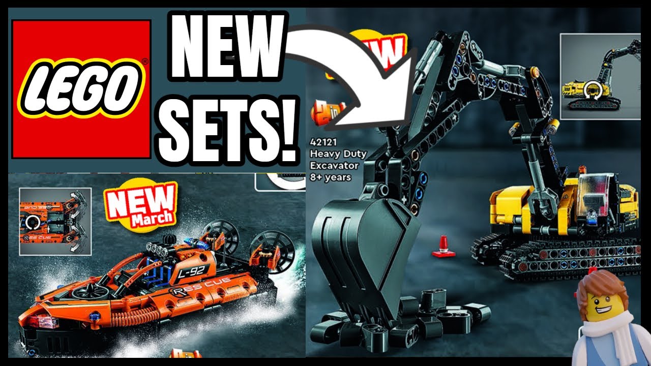 2 NEW Lego Technic 2021 Sets Revealed! (HOVERCRAFT & EXCAVATOR!)