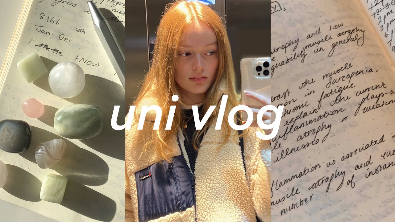 UNI VLOG 🎧 burnout, taking care of myself, library days