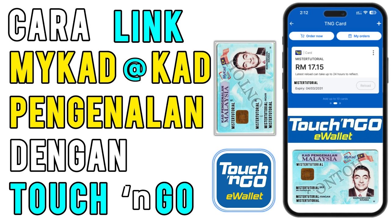 Cara Link MyKad sebagai Kad Touch n Go di Touch n Go eWallet