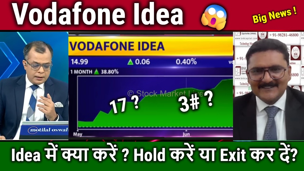Vodafone Idea में क्या करें ? Hold करें या Exit कर दें? Vodafone Idea Share latest news,idea target