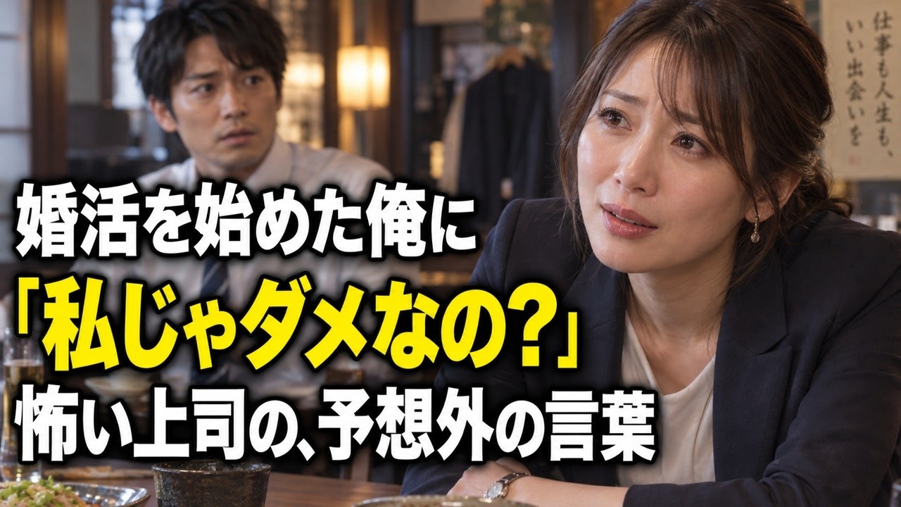 【馴れ初め】彼女いない歴＝年齢の俺が婚活アプリを始めたら、鬼上司が突然『私じゃダメなの？』俺『…は？』これって嫉妬ですか？【朗読】