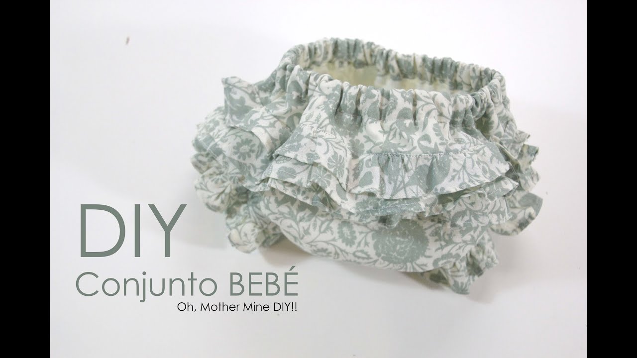 DIY Cómo hacer cubre pañal volantes para bebé (patrón gratis)