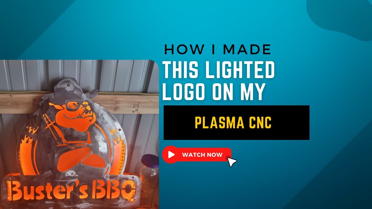 GunnMetal Customs lighted LED sign build on the CNC Plasma!