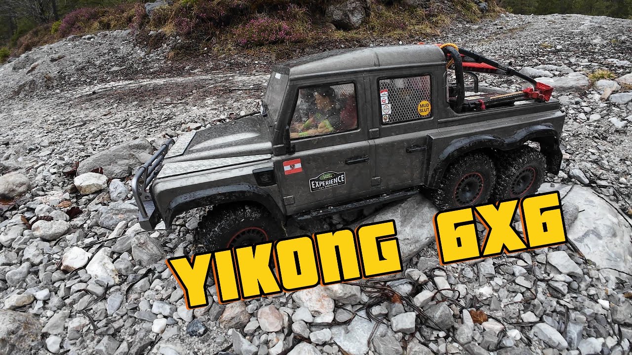 Yikong 6x6 on the riverbed