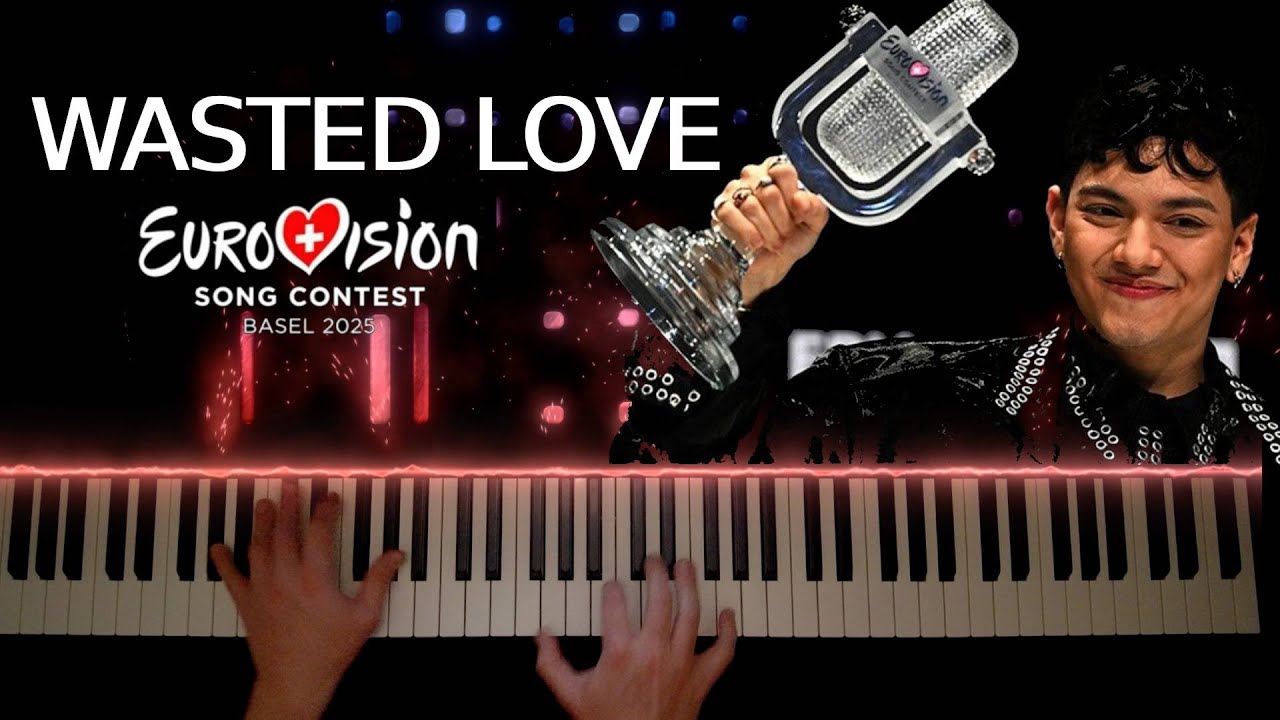 Wasted Love - JJ Eurovision 2025 Winner Austria ( Piano Cover | Sheet Music)