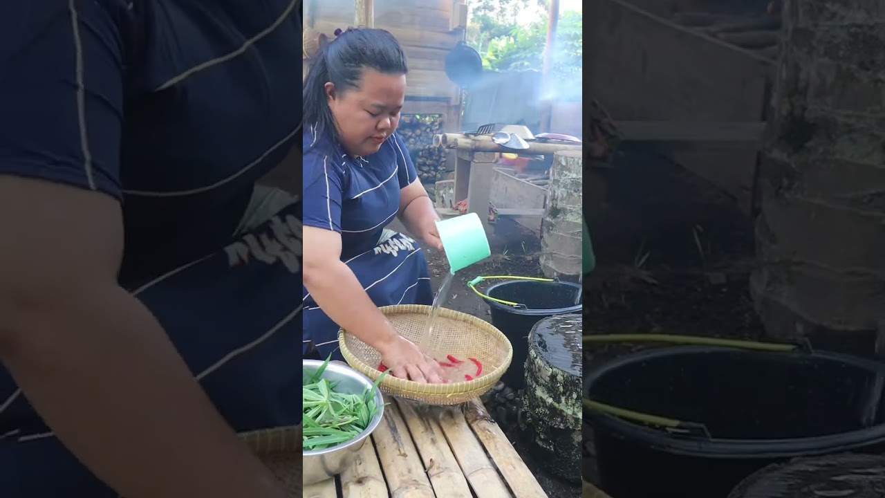 MASAK TIMUN TUMIS PEDS SUIR AYAM ll LALAP KABAU di pondok hari ini