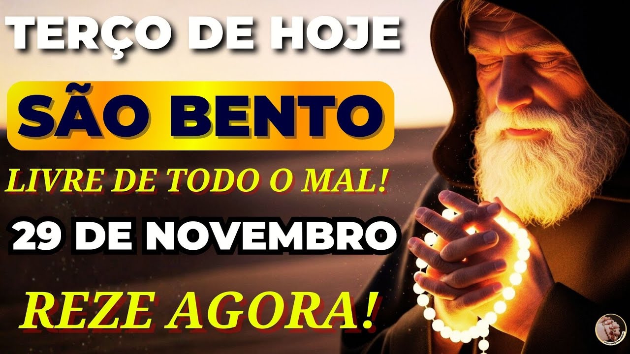 📿TERÇO de SÃO BENTO e a SANTA CRUZ para QUEBRAR CORRENTES e EXPULSAR TODO o MAL da SUA VIDA AGORA!