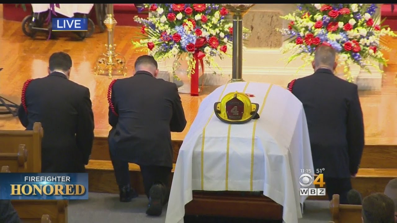 Fellow Firefighters Give Eulogies At Christopher Roy's Funeral