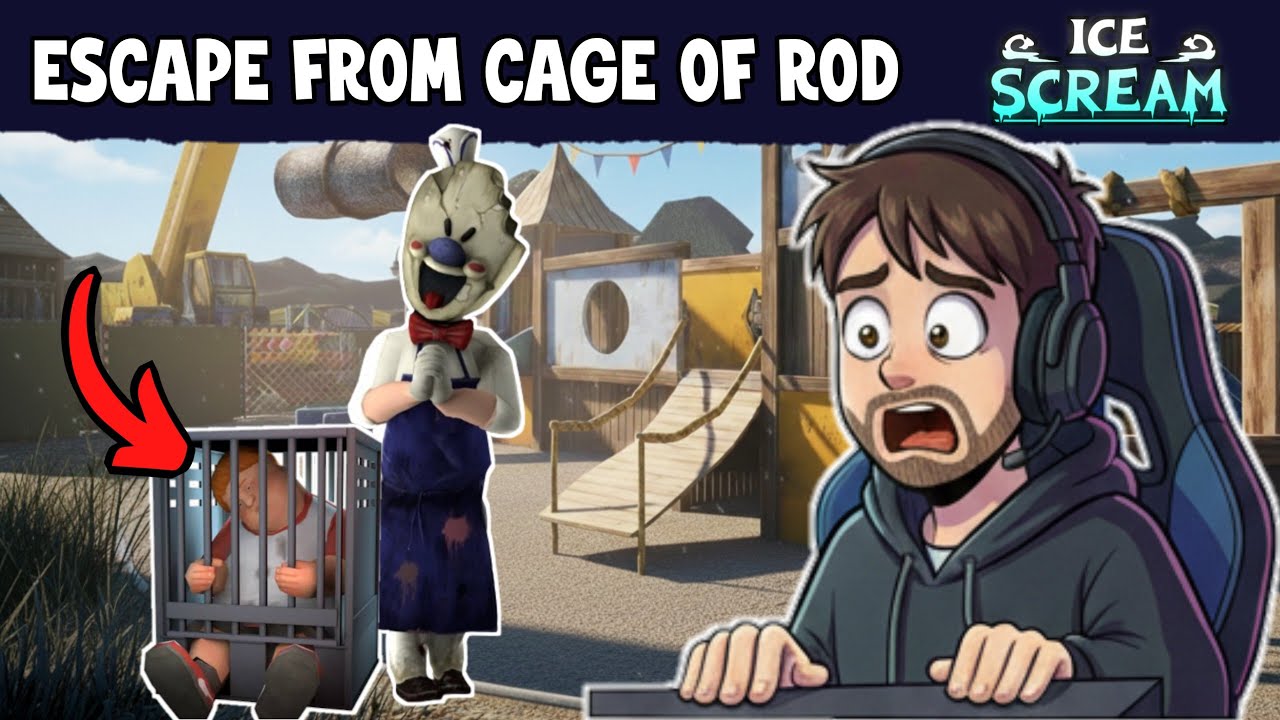 ROD NE TRAP KAR DIYA 😱😨 - How Can I Escape in Ice Scream 1