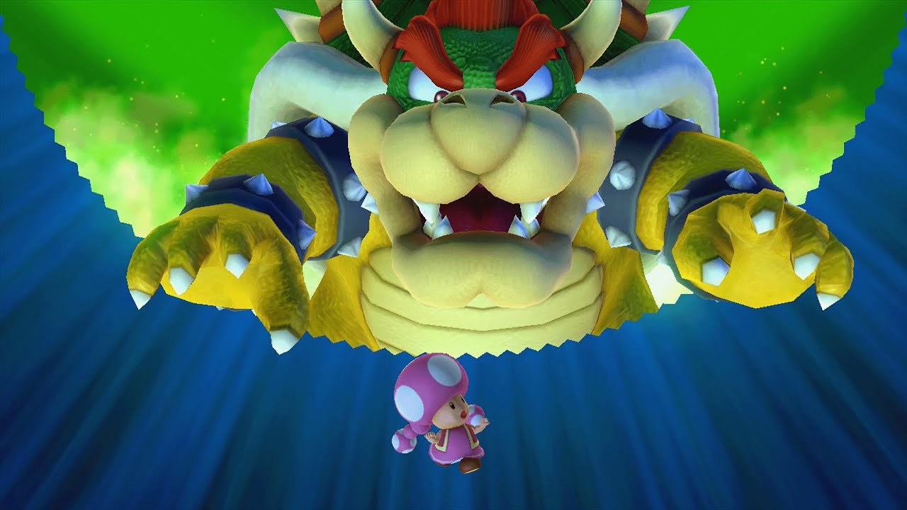 Mario Party 10 - Toadette vs Mario vs Luigi vs Peach vs Bowser - Mushroom Park
