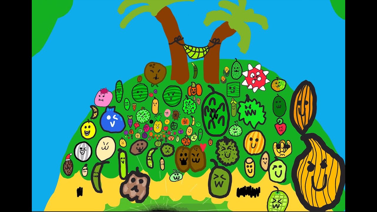Zoom Drawing Cute Fruits And Vegetables by PECHO