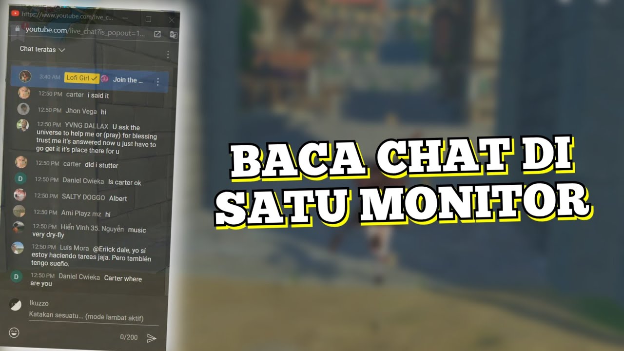 How to Read Live Chat Streaming While Playing Games on One Monitor