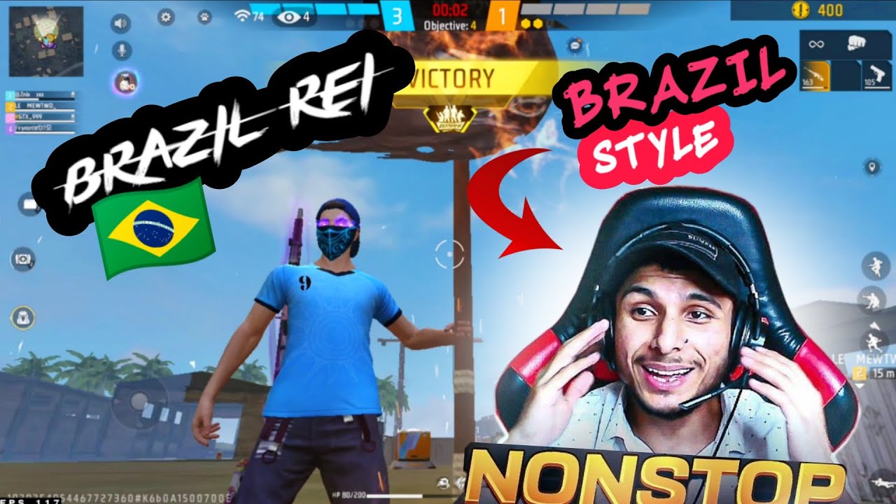 BRAZIL🇧🇷 STYLE   @NonstopGaming_ @Nonstopff @gtk111ff @ZeroxFF @NRZ