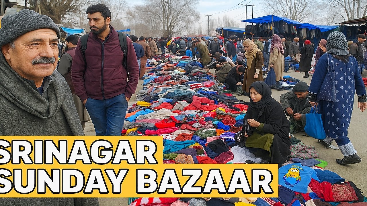 Srinagar Sunday Bazaar | Kashmir Ka Sabse Mashhoor Flea Market | Shadab Akhtar Vlog