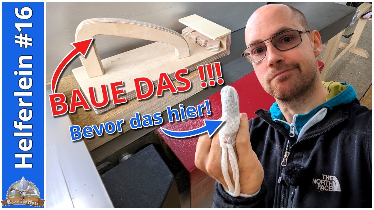 Push Block - Mehr Sicherheit an der Abrichte | Schiebelade | Unfall an der Abrichte