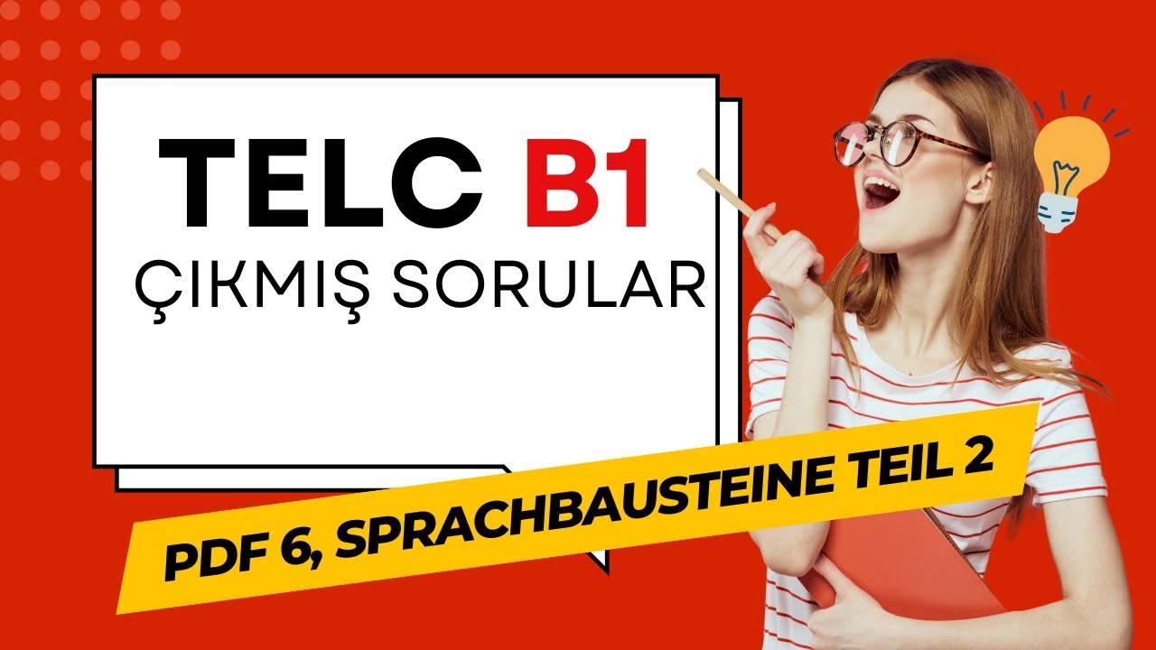 TELC B1 SINAVI, PDF 6 SPRACHBAUSTEINE TEIL 2