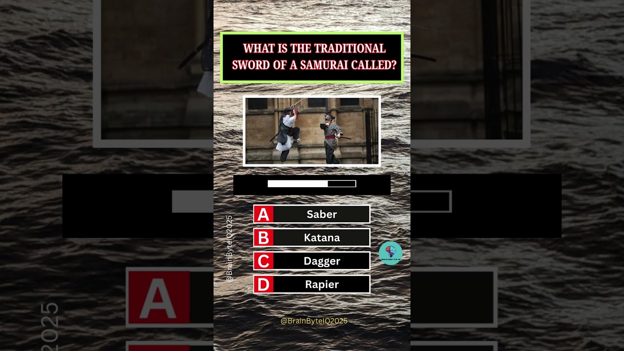 What is the traditional sword of a Samurai called? | 