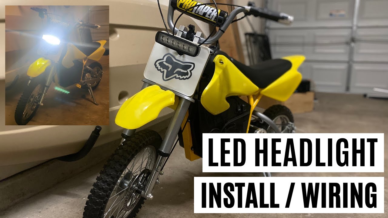 Светодиодная фара Razor MX650 MX500 SX500, монтажная проводка 48 В, 60 В, 72 В, 12 В, световая па...