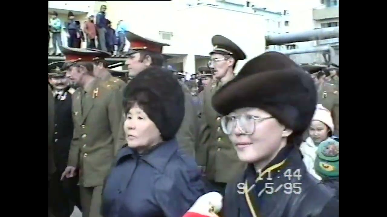 Празднование дня Победы в 1995 г., г. Якутск