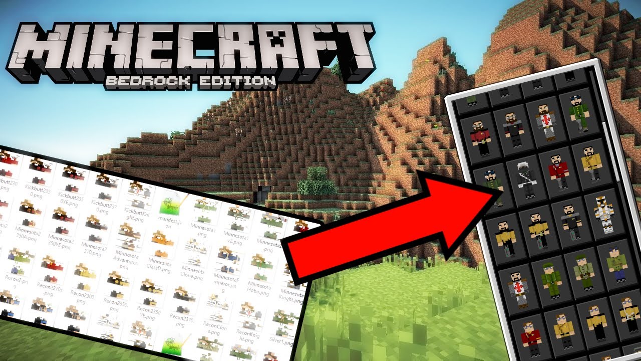 How to Make Custom Skinpacks for MC: Bedrock Edition (1.16)