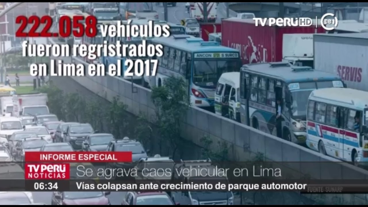V&iacute;as colapsan ante crecimiento de parque automotor en Lima [INFORME ESPECIAL]