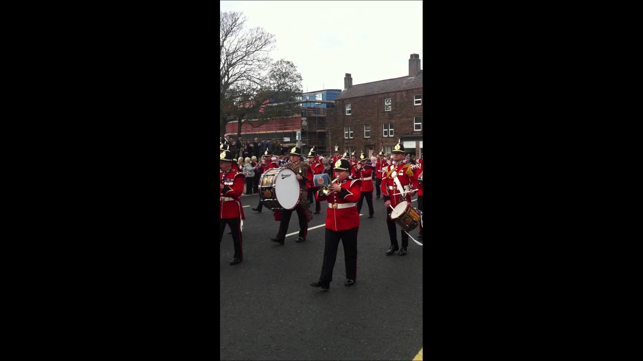 Duke of Lancasters Regiment homecoming parade workington