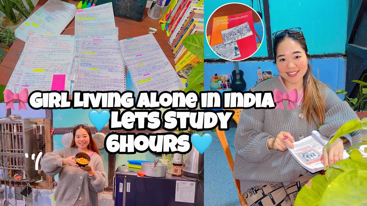 💚Living Alone in IndiaFocused NoOutdoorsStudying, Cooking, Cia SeedsPudding🥣