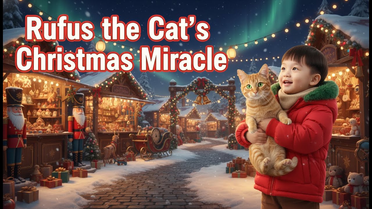 Cat story: Rufus the Cat's Christmas Miracle - Kyler’s Magical Snowy Night