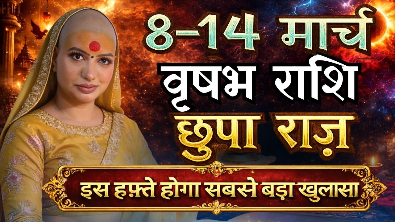 वृषभ 8-14 मार्च  राशिफल 2026 | मार्च राशिफल | वृषभ राशिफल | Vrisabh rashifal | March rashifal