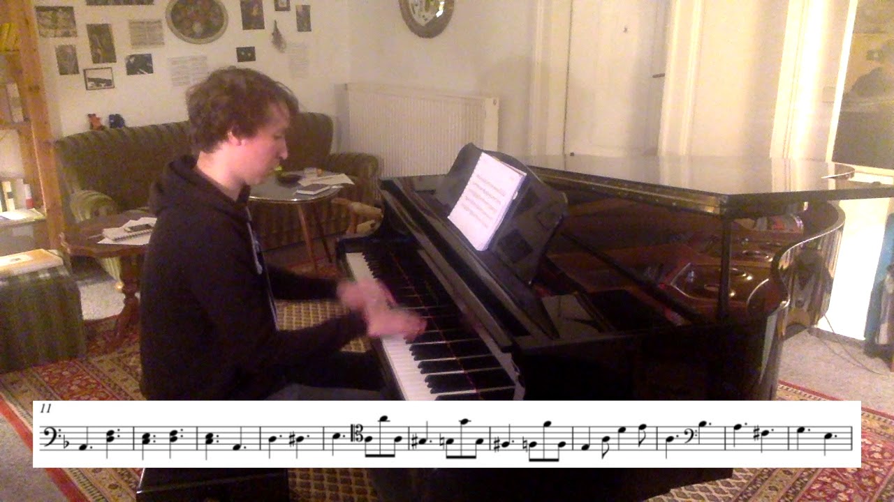 Partimento: F. Fenaroli, Book IV, No. 31 in D MINOR, GJ 1361 (realization)