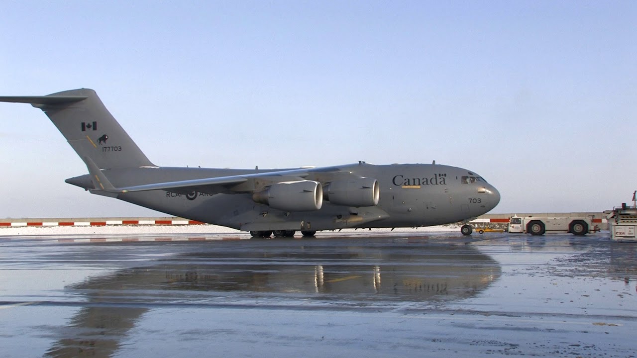 C17 Canadian Air Force in Prague, 21.1.2018