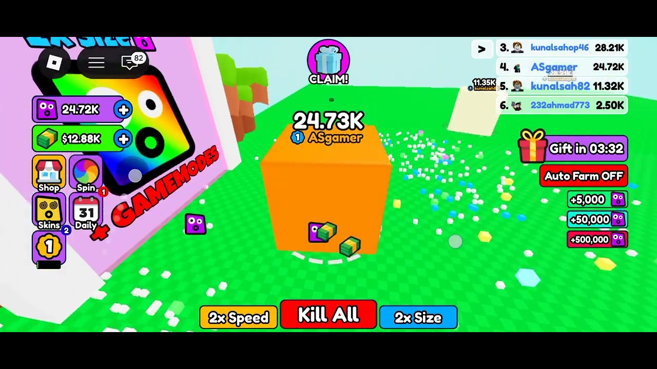 Eating Blocks in Roblox! 🧱➡️👑 | OP Growth Challenge
