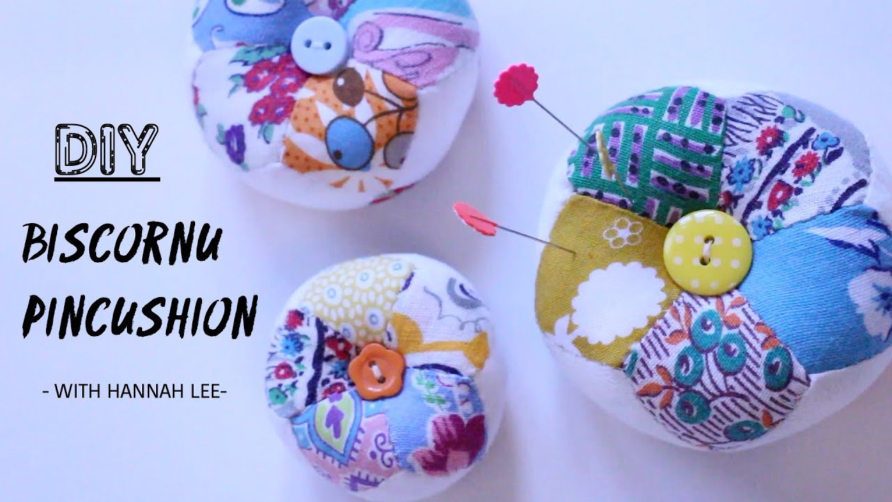DIY Biscornu Pincushion /Free pattern/How to make a biscornu pincushion/Beginner's friendly