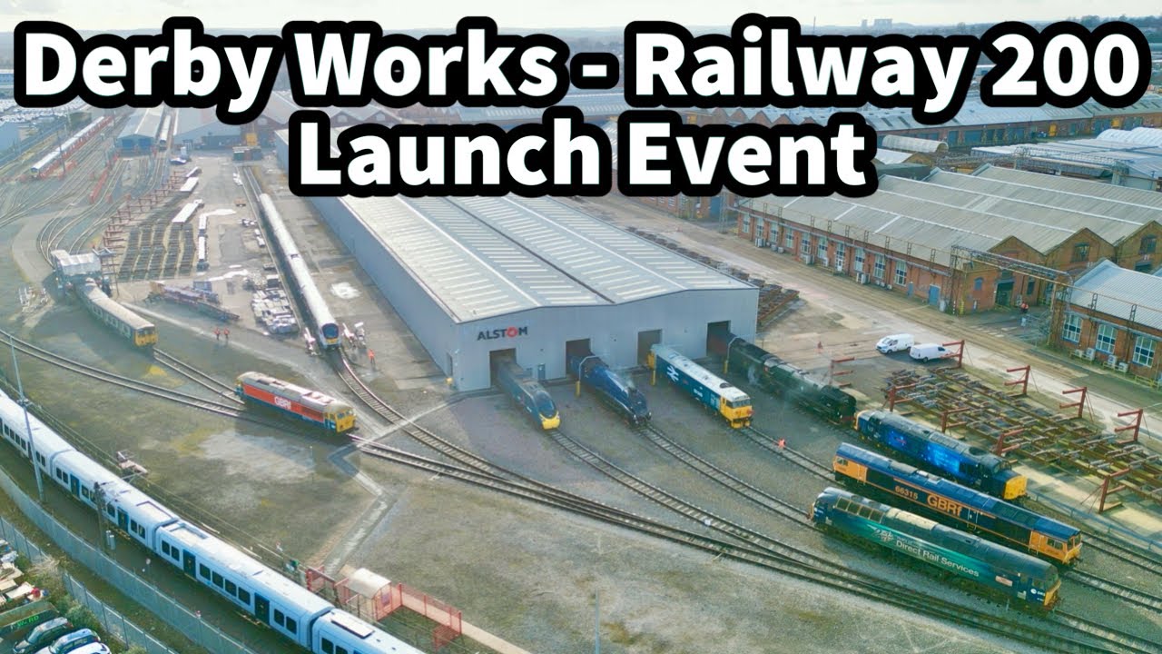 360° Aerial Views of DERBY WORKS & RTC on the LAUNCH Day for RAILWAY 200 & The GREATEST GATHERING..!