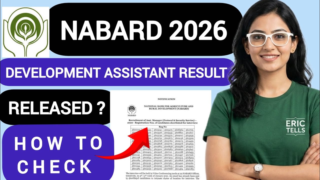 nabard development assistant result 2026 | nabard da result 2026