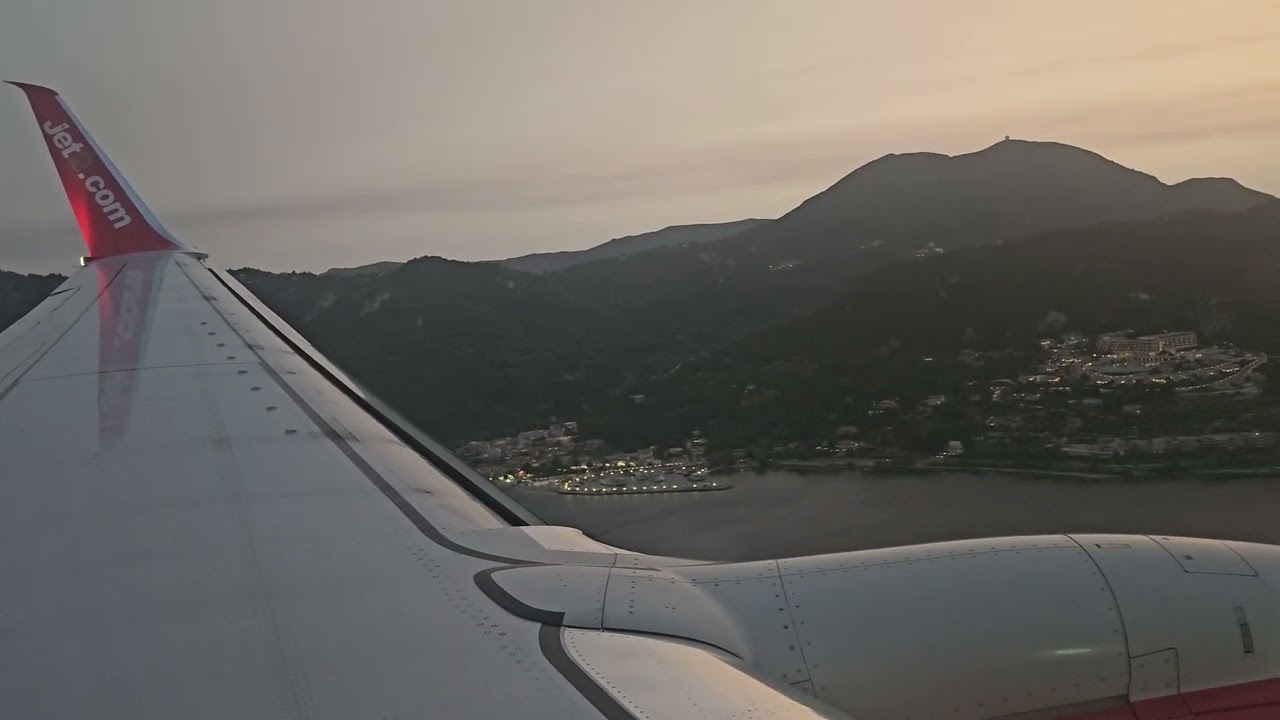 JET2 Landing | CORFU | Boeing 737-800 | Flight LS259 [G-JZHY]