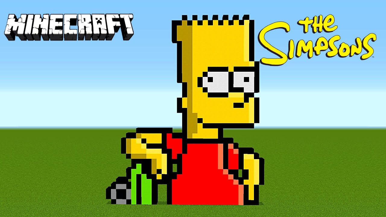 BART SIMPSON | How to Build | Minecraft