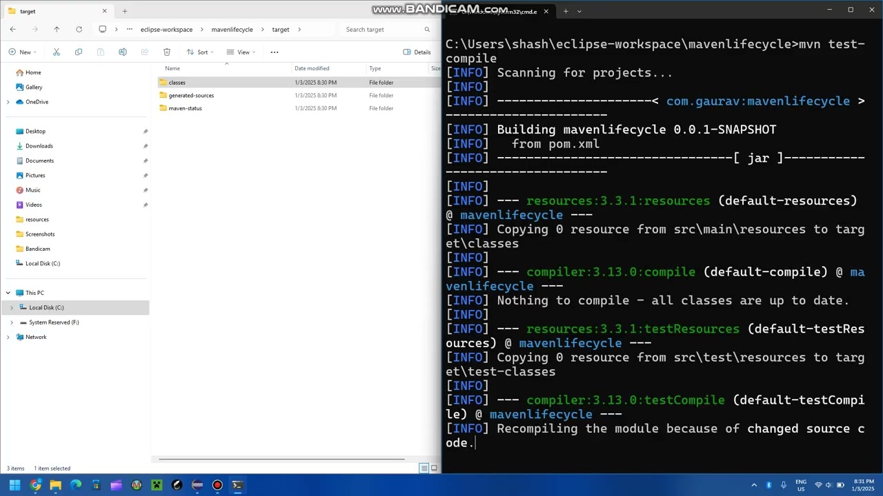 4  test compile phase in Maven Build Lifecycle