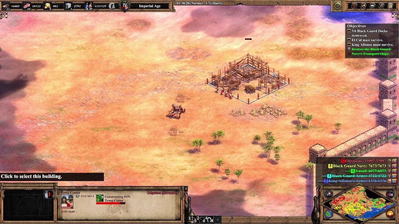 AOE 2 DE: El Cid - Mission 4 - Black Guards - HARD - On Demand!