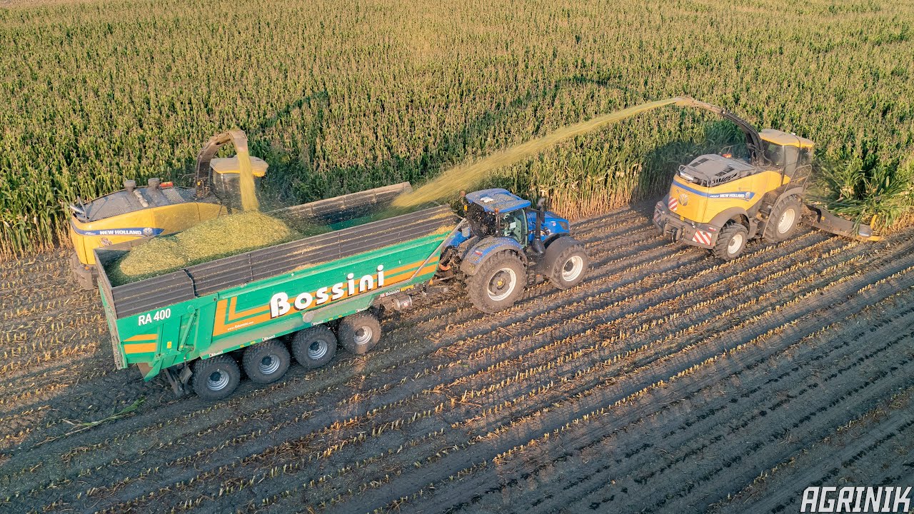 Trinciato Mais In Coppia con New Holland FR920 & FR850 | Schiavo Team