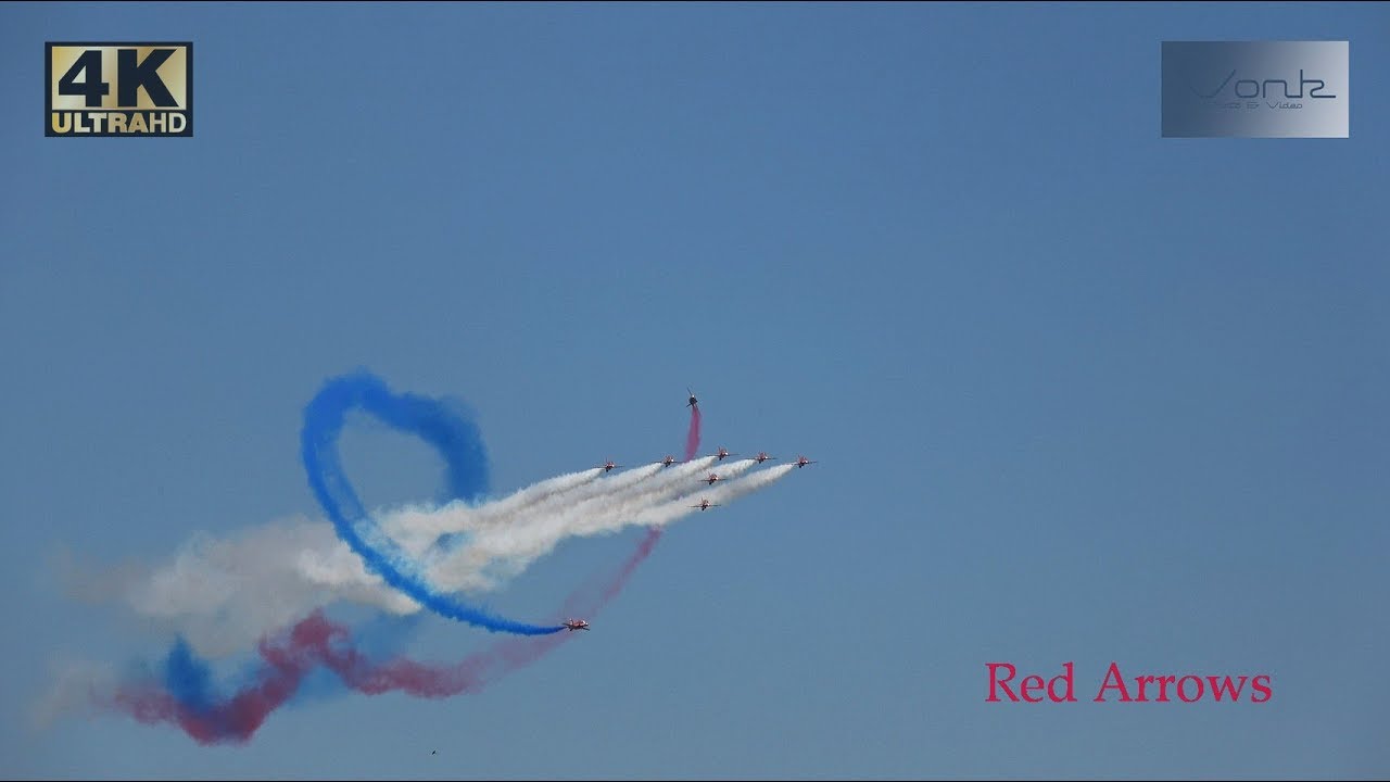[4K] Luchtmachtdagen 2019 @ Volkel Air Base 14-6-2019 : Great Royal Air Force Red Arrows