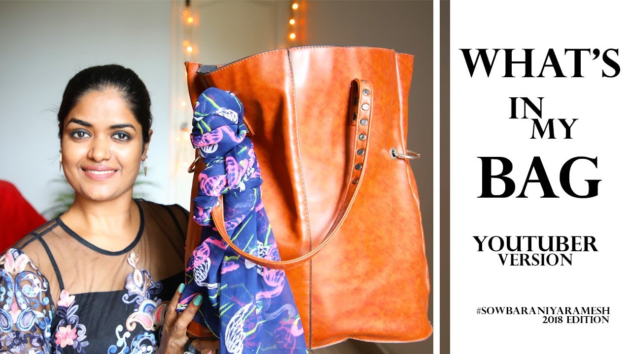 WHAT'S IN MY BAG || YOUTUBER VERSION || #100dayswithsowbii DAY 32