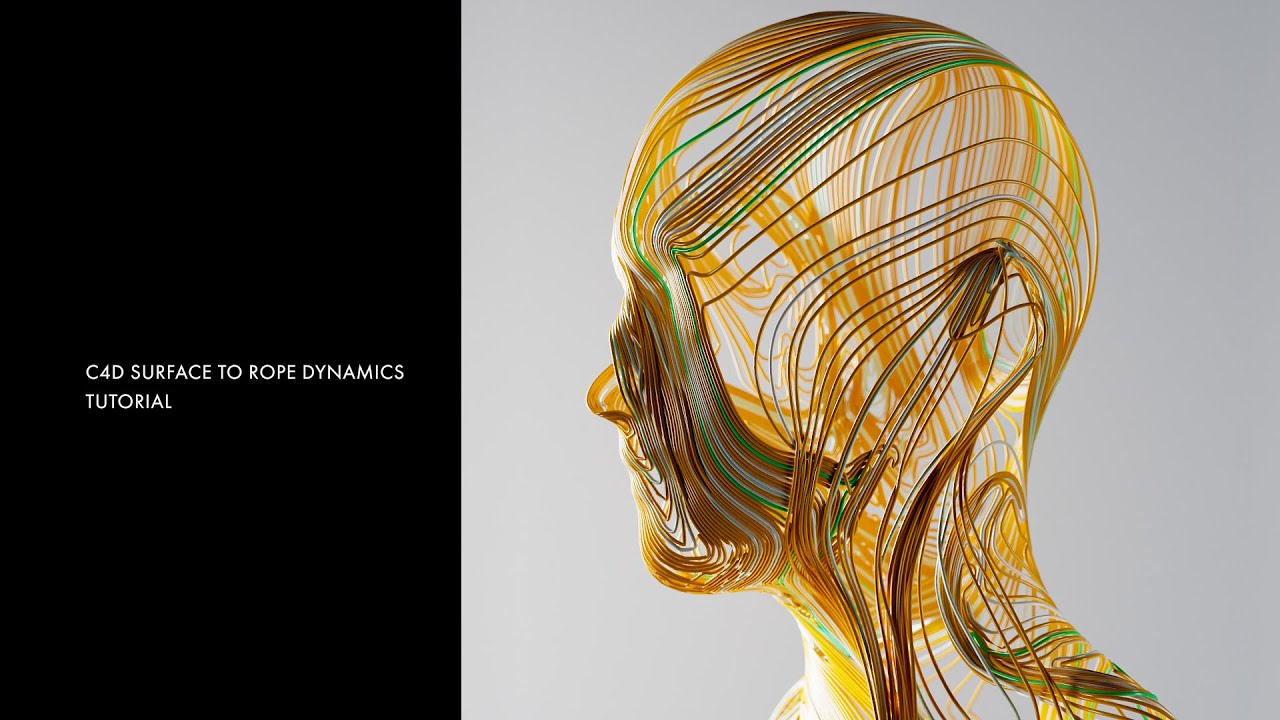 C4D Surface To Rope Dynamics