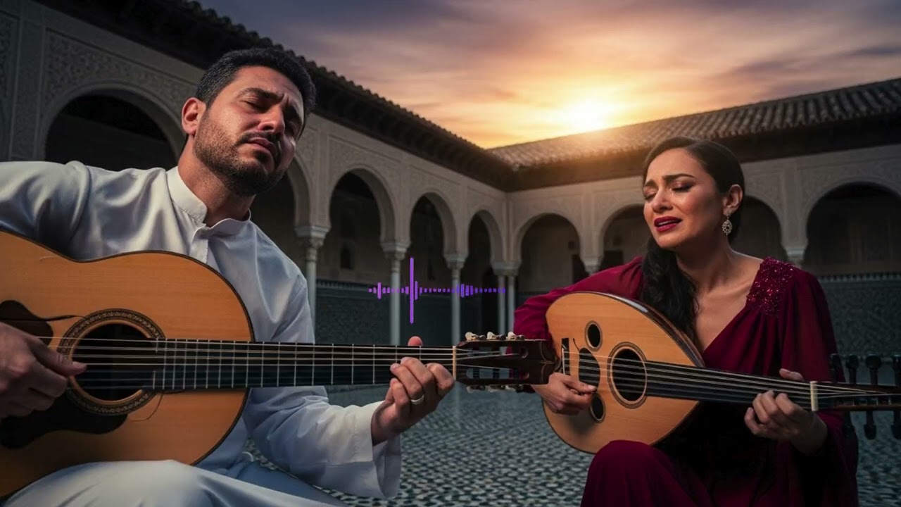 Fusion Oud Flamenco Music – Relaxing Sunset Background Instrumental Journey